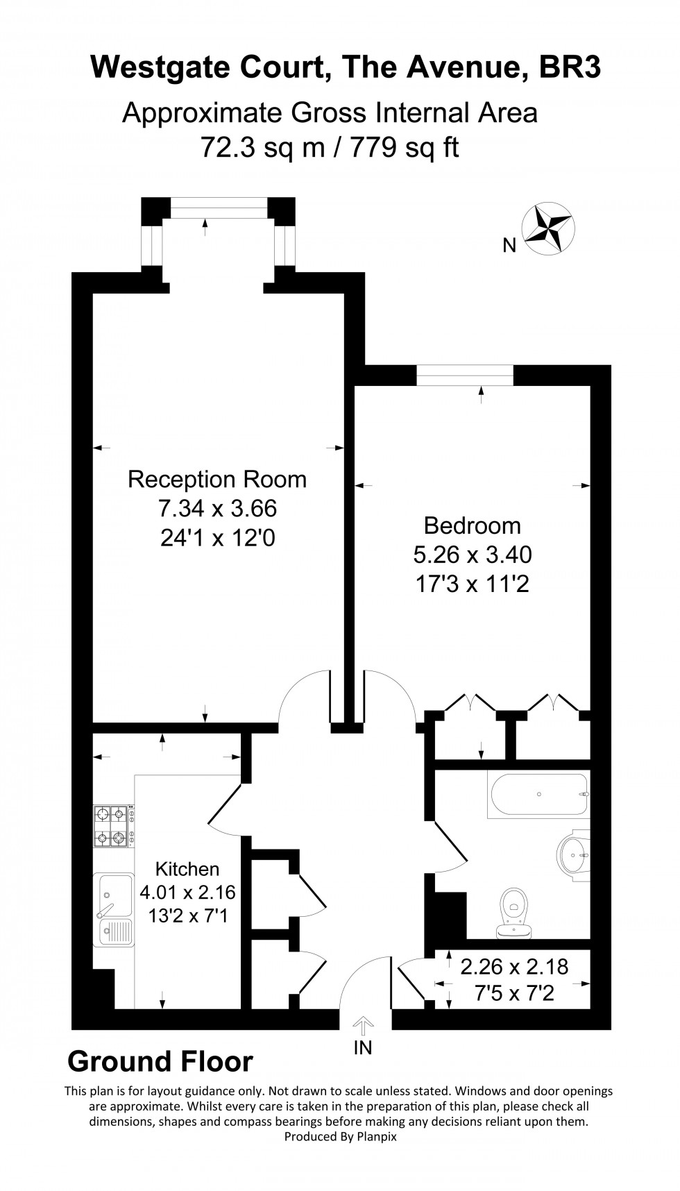 Floorplan for The Avenue, Beckenham