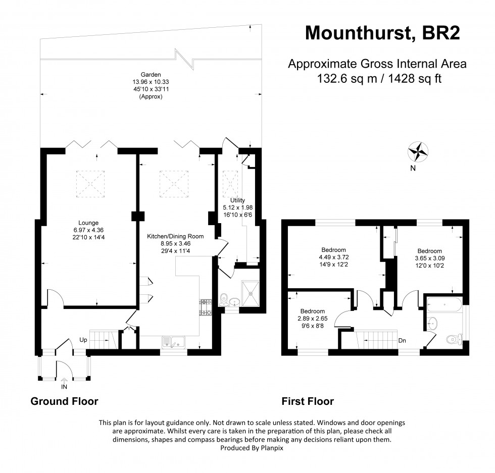 Floorplan for Mounthurst Road, Bromley