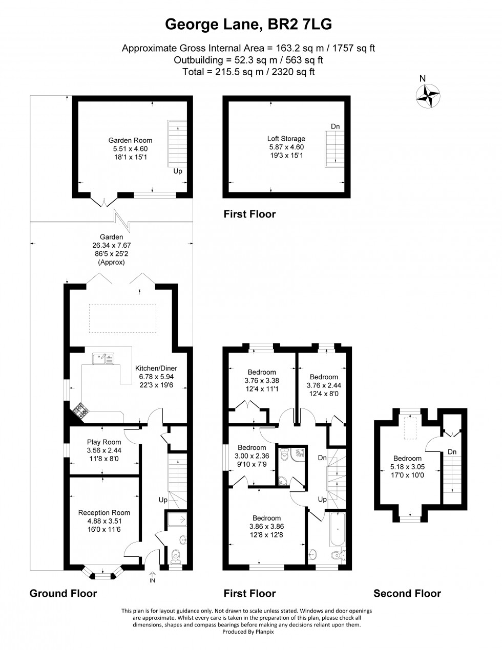 Floorplan for George Lane, Bromley