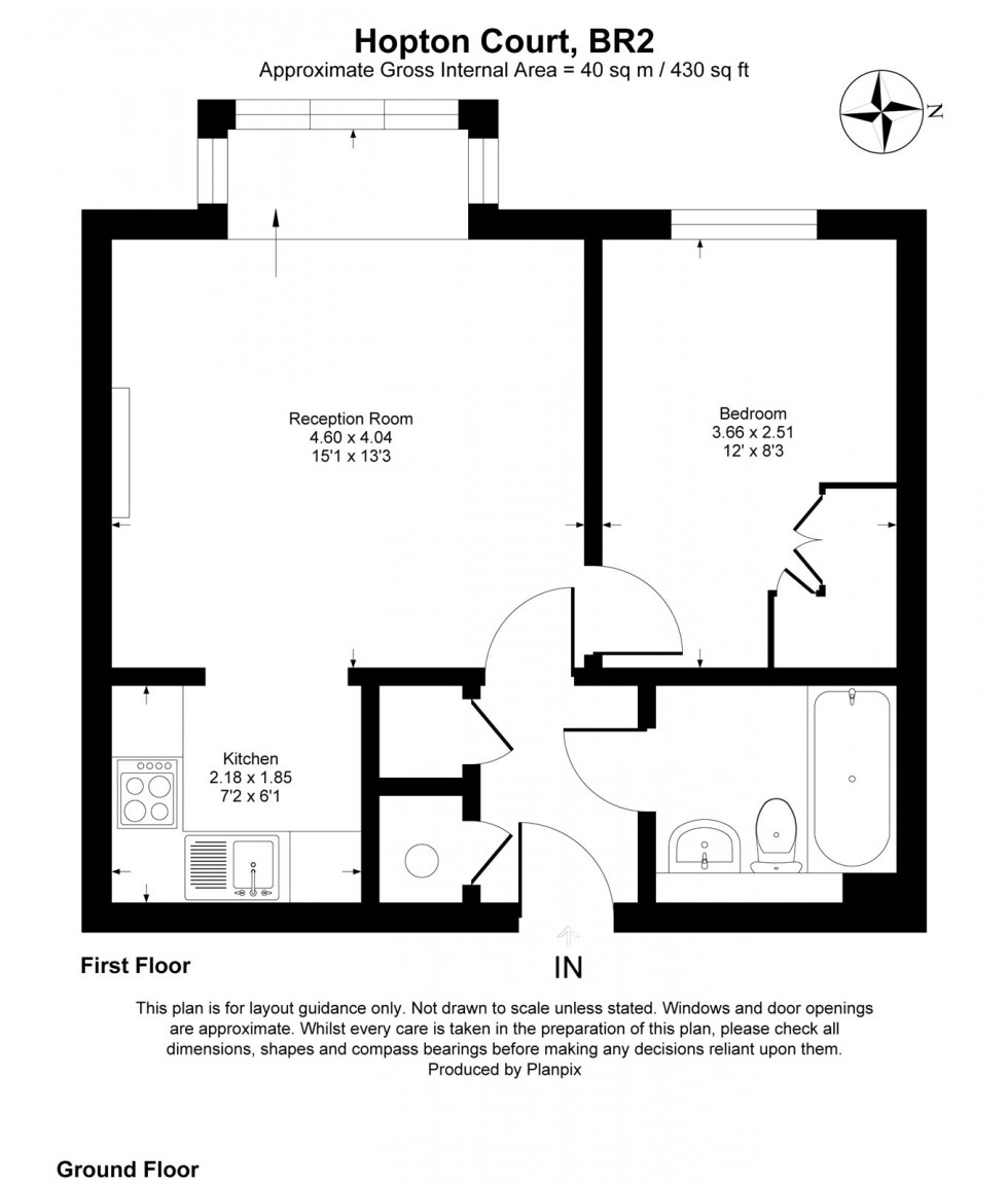 Floorplan for Forge Close, Bromley