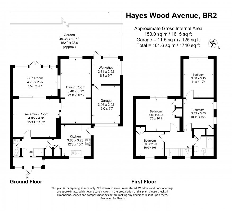 Floorplan for Hayes Wood Avenue, Bromley