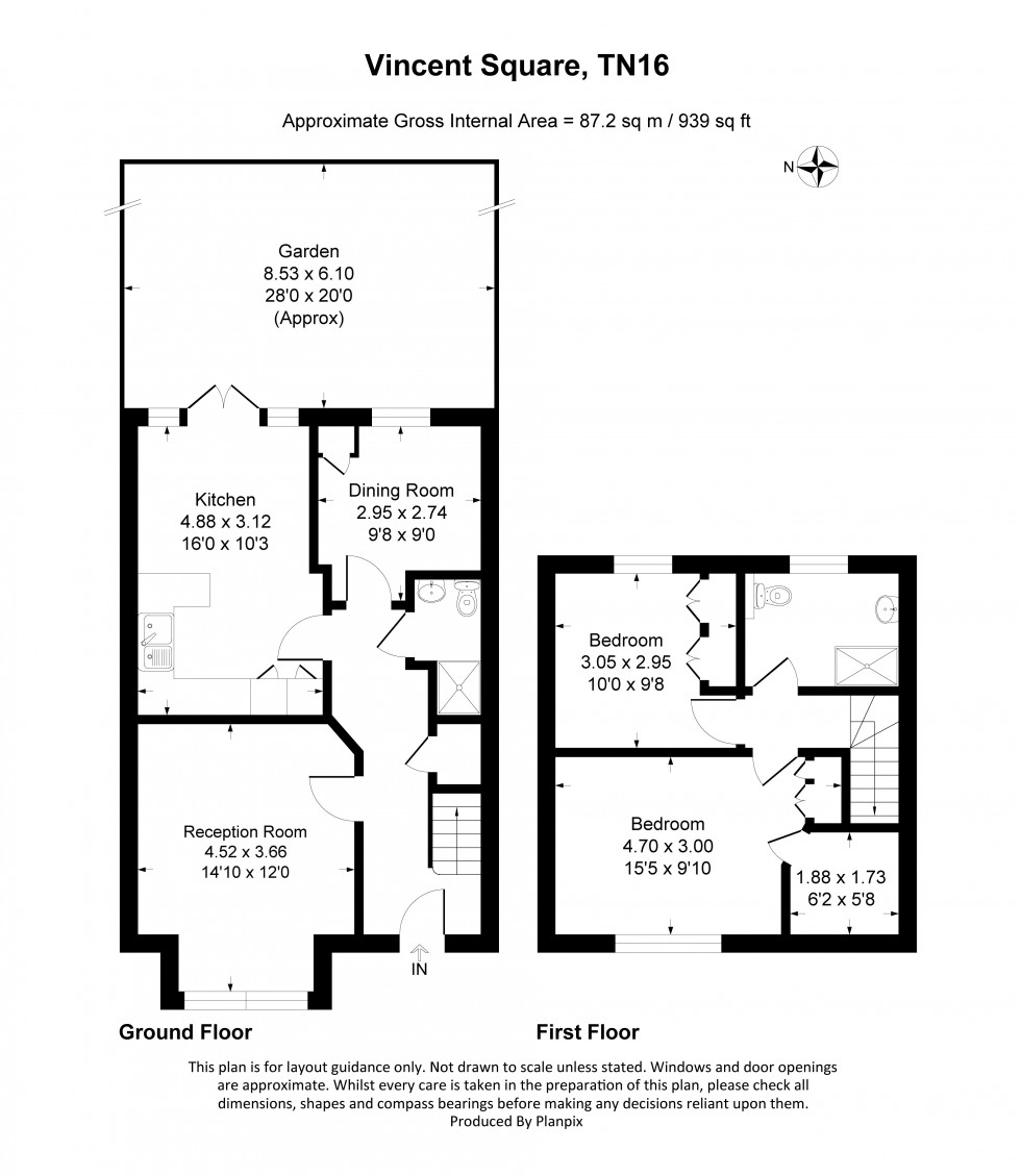 Floorplan for Vincent Square, Biggin Hill