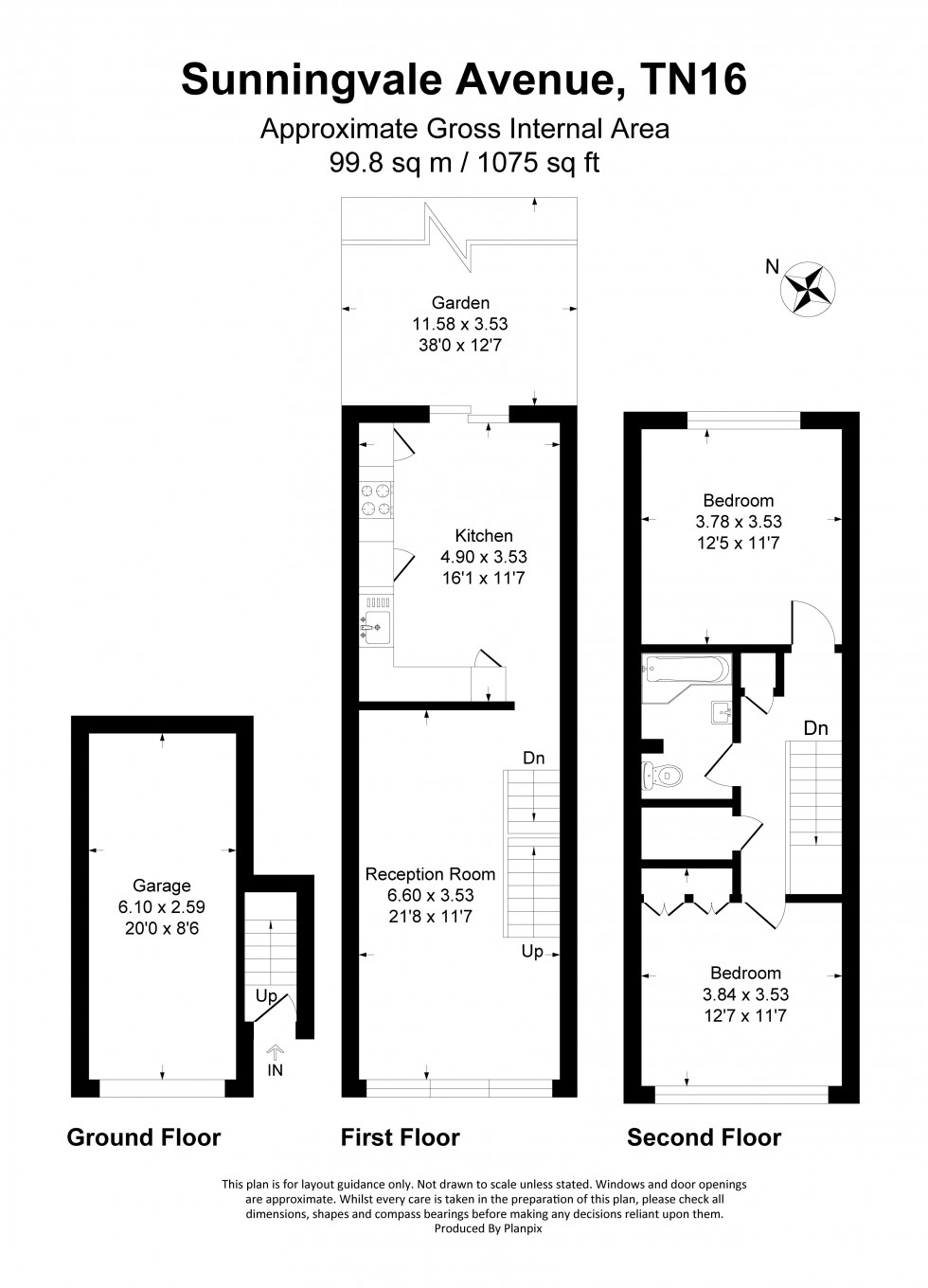 Floorplan for Sunningvale Avenue, Biggin Hill