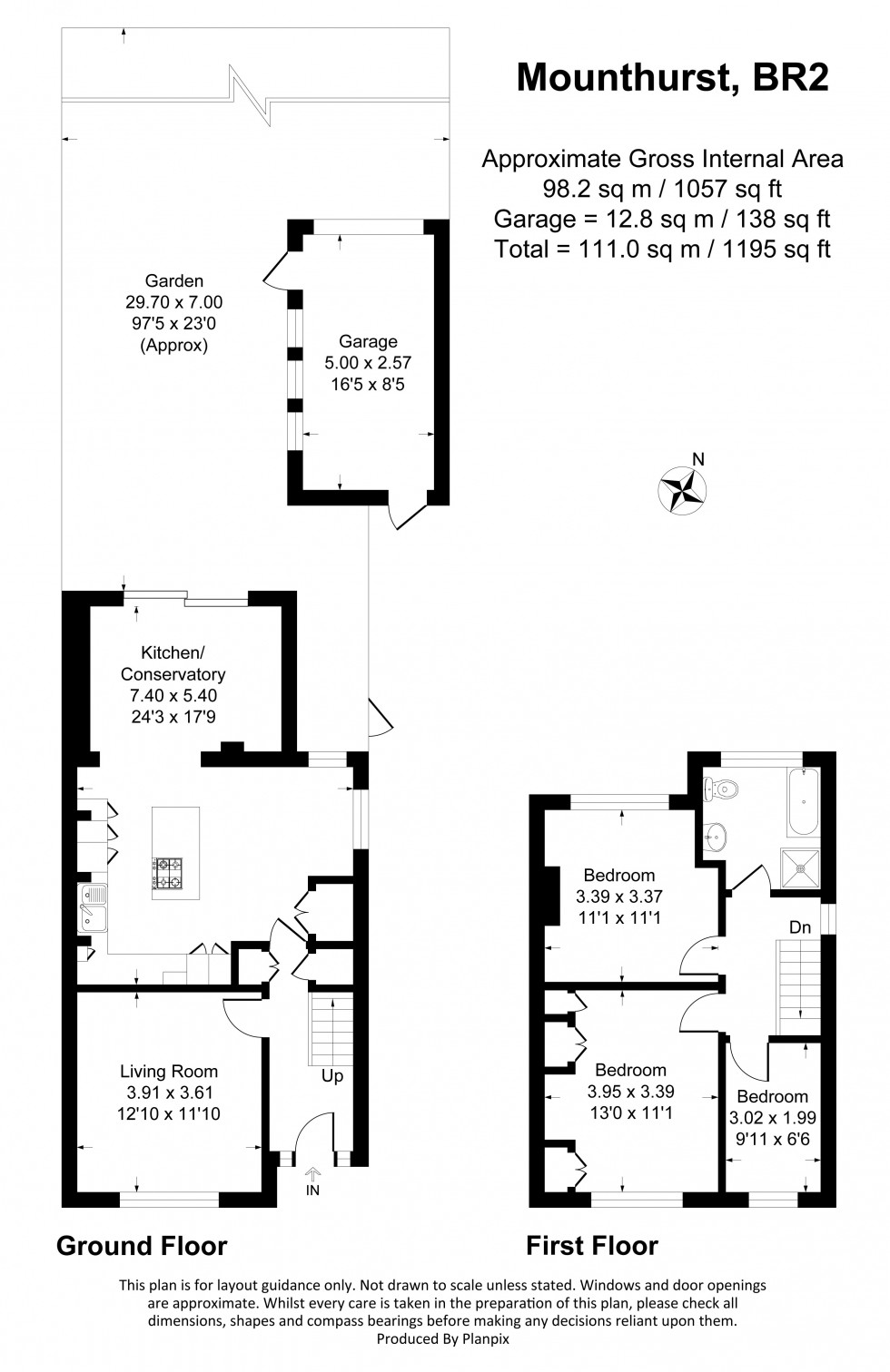 Floorplan for Mounthurst Road, Bromley