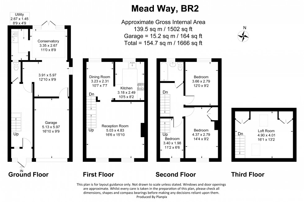 Floorplan for Mead Way, Bromley