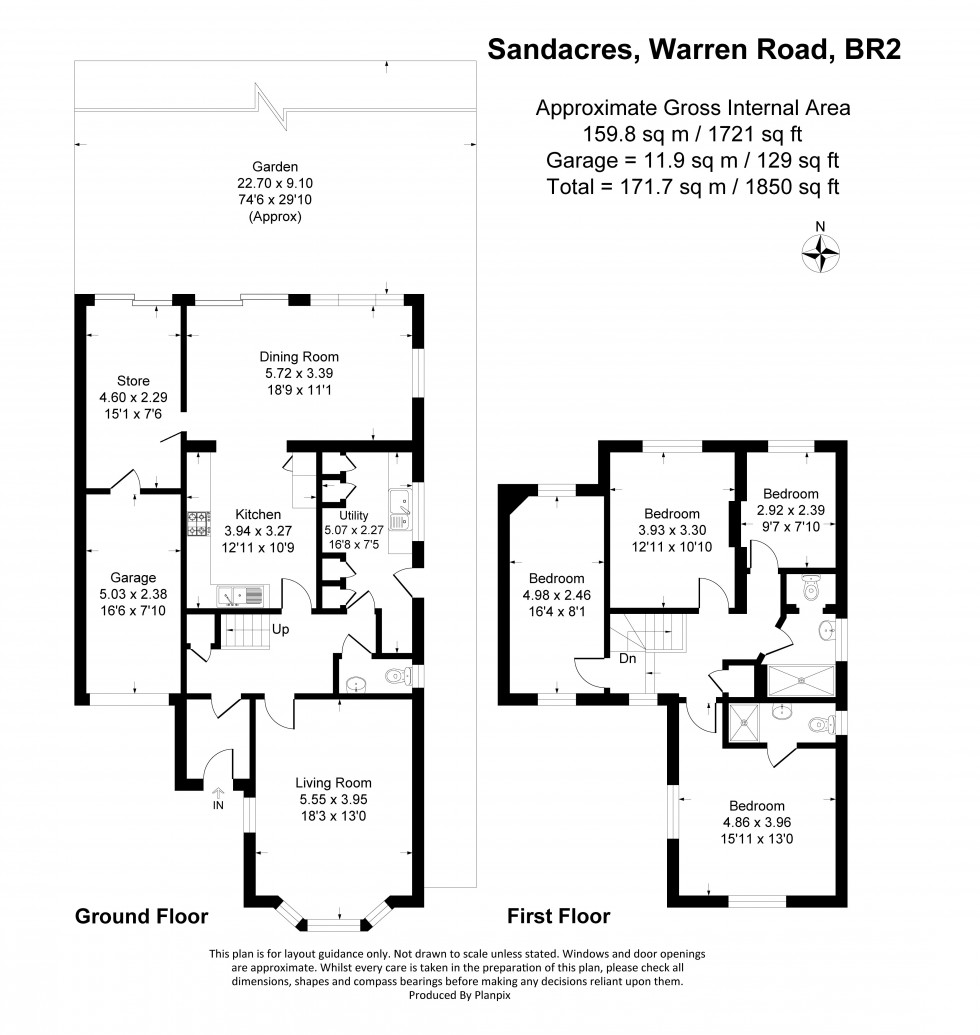 Floorplan for Warren Road, Hayes