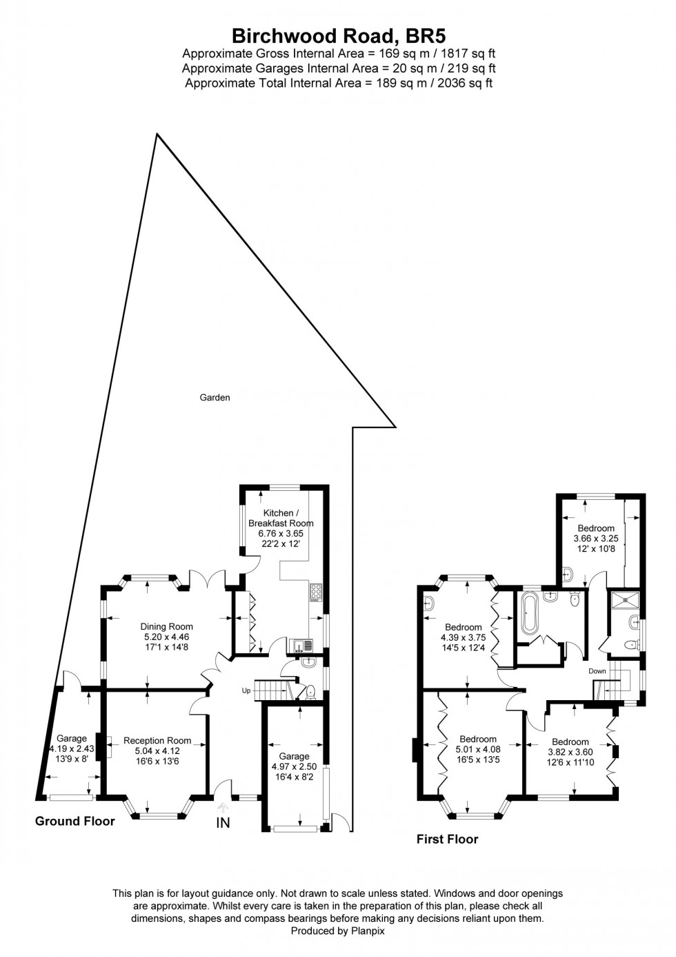 Floorplan for Birchwood Road, Petts Wood