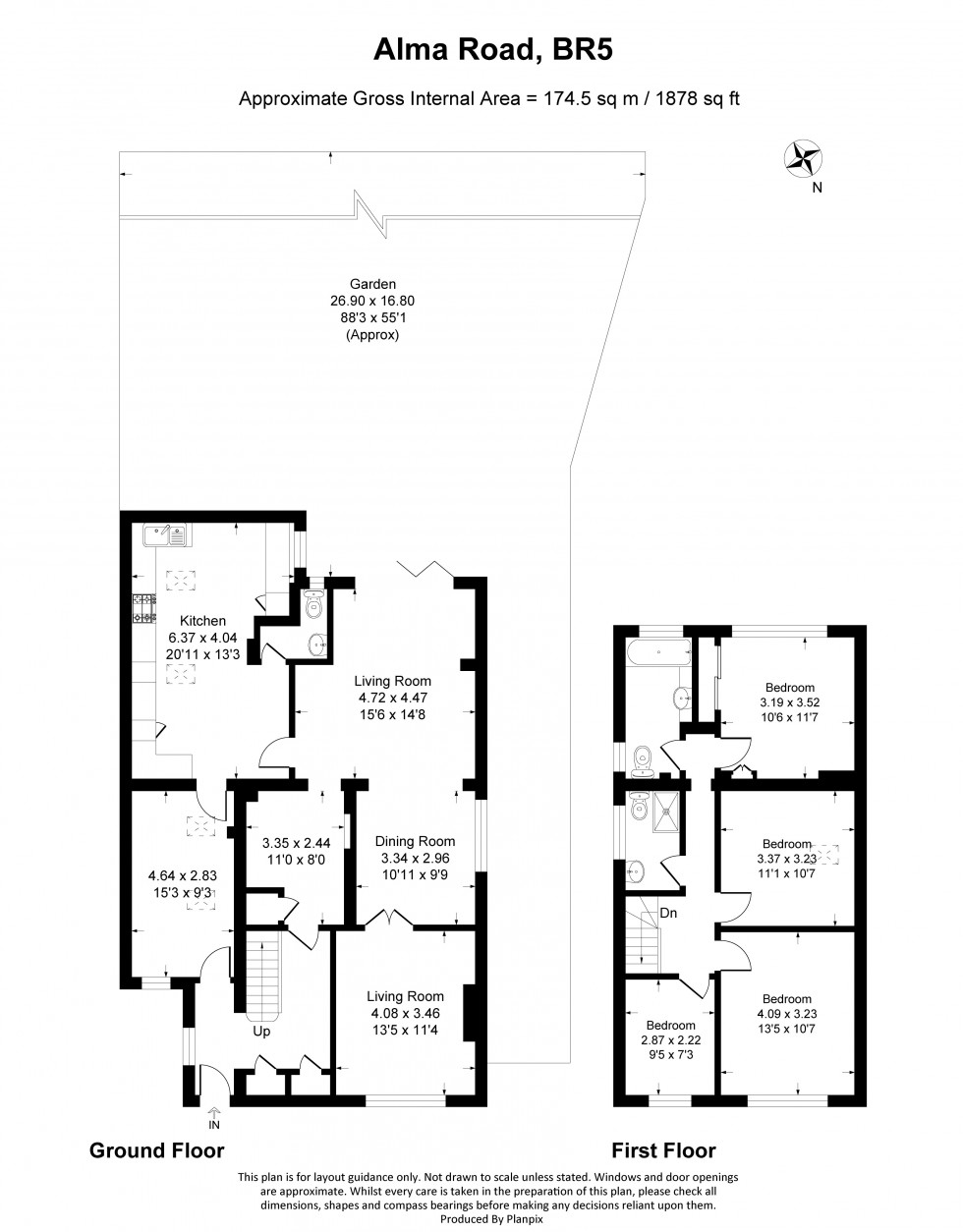 Floorplan for Alma Road, Orpington