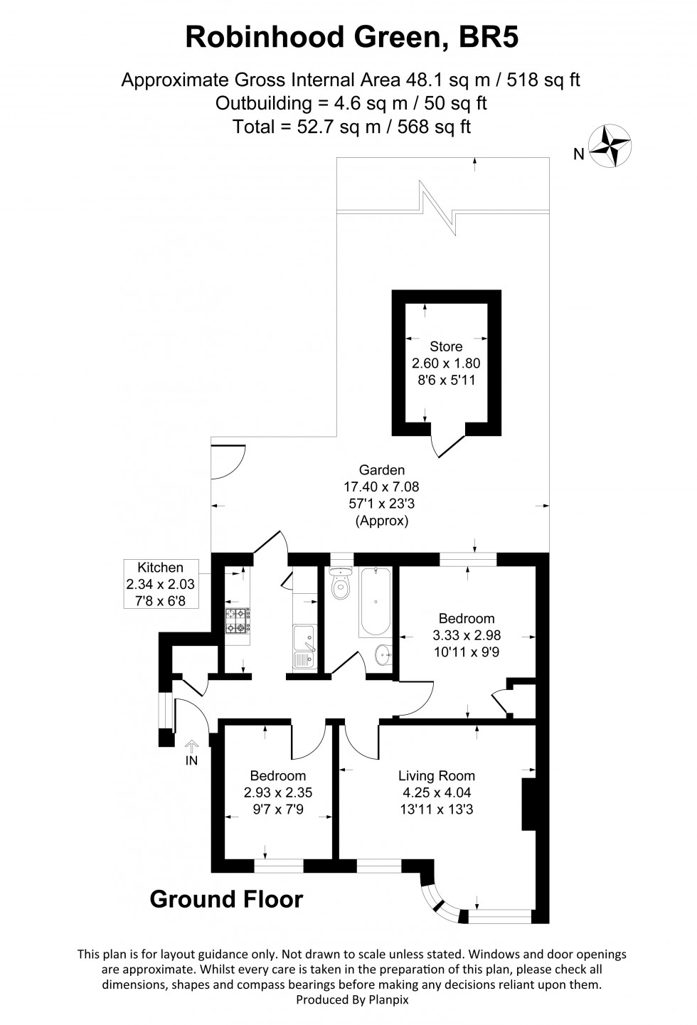 Floorplan for Robinhood Green, Orpington