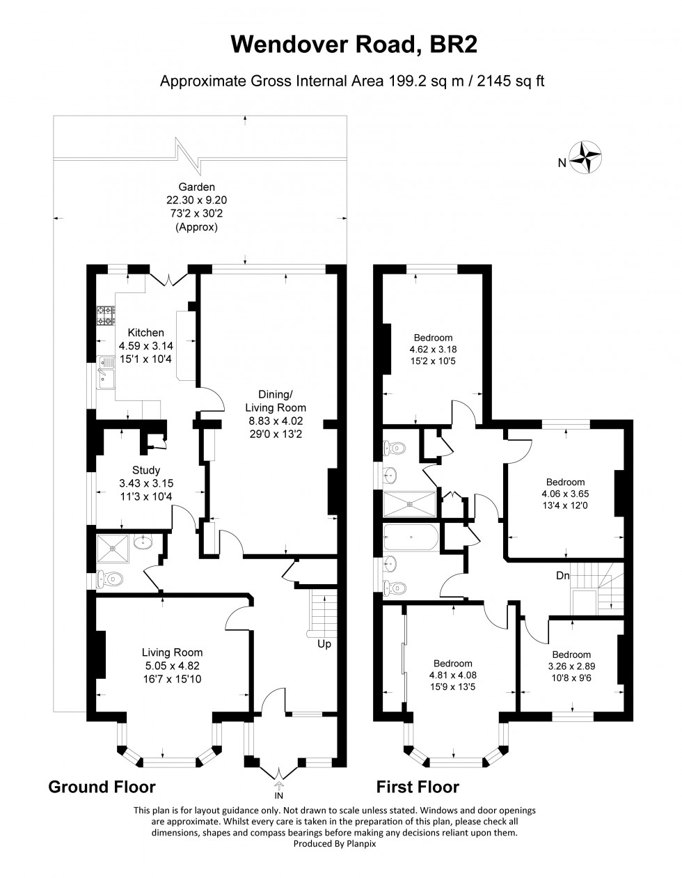 Floorplan for Wendover Road, Bromley