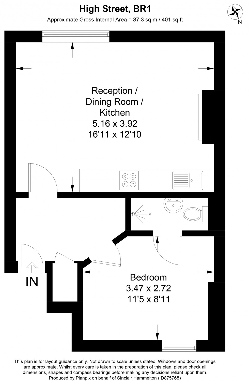 Floorplan for High Street, Bromley