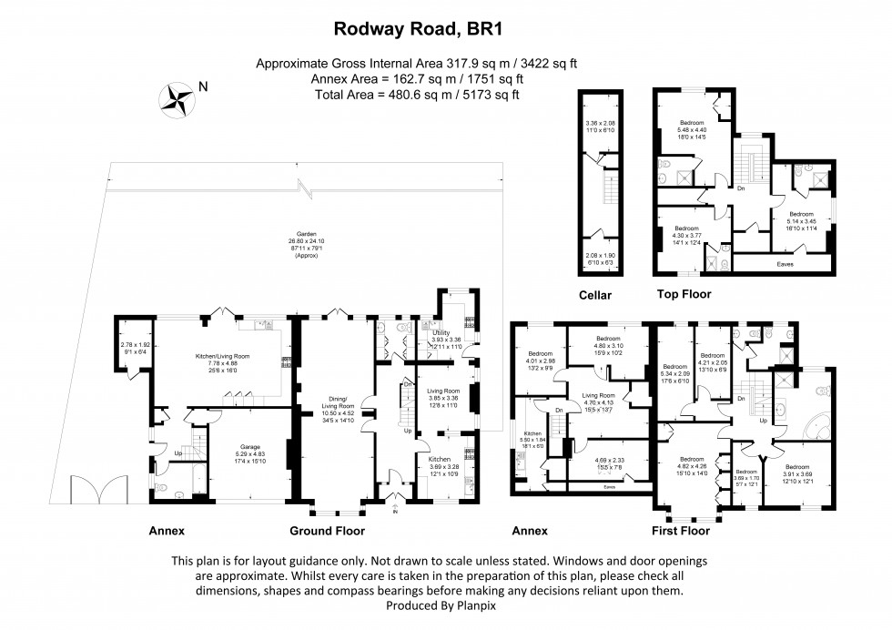 Floorplan for Rodway Road, Bromley