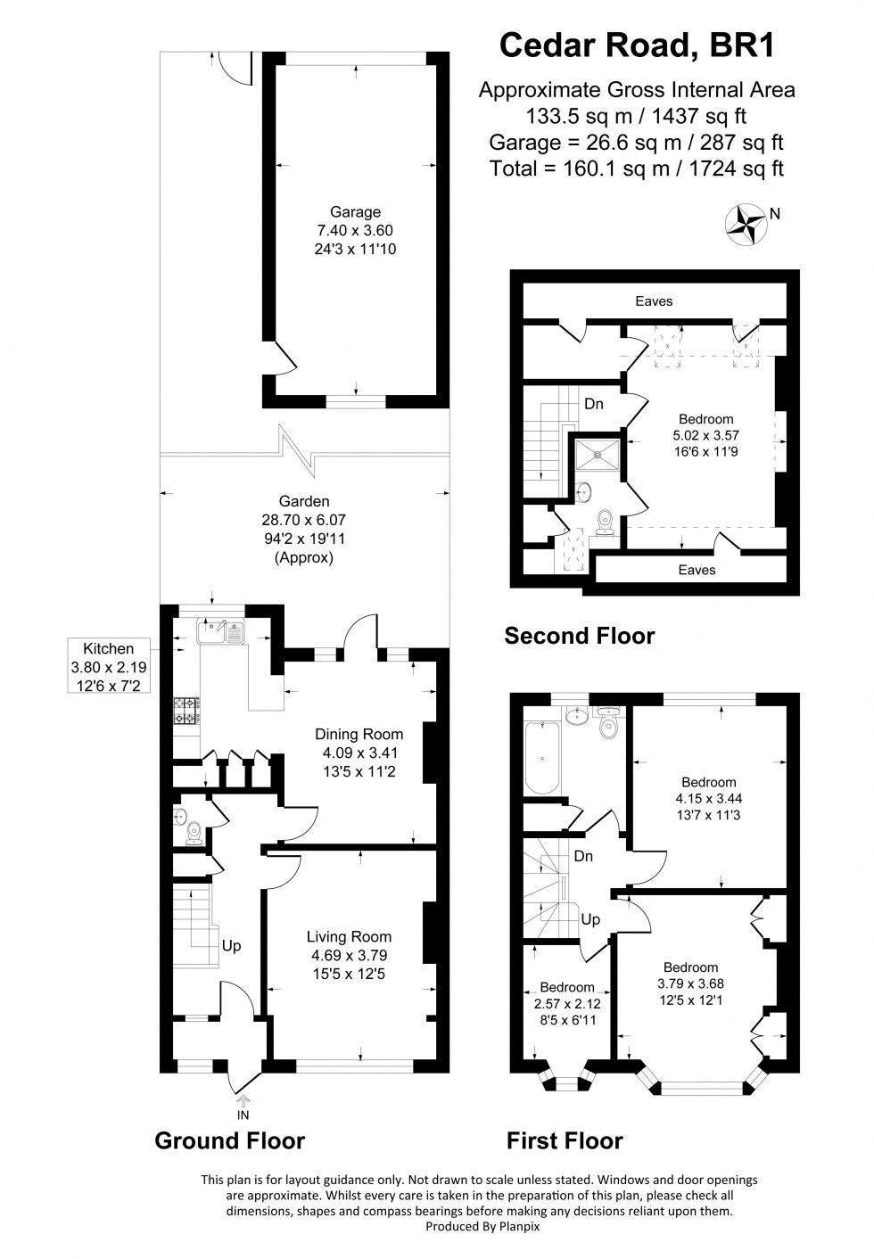 Floorplan for Cedar Road, Bromley