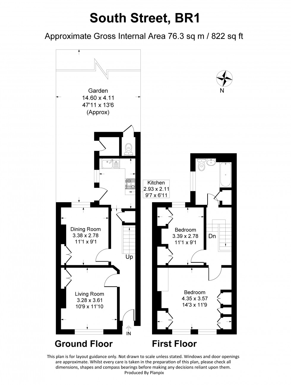 Floorplan for South Street, Bromley