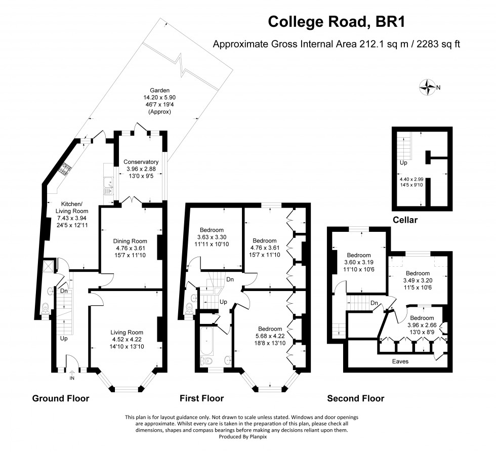 Floorplan for College Road, Bromley