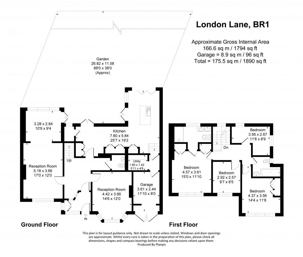 Floorplan for London Lane, Bromley