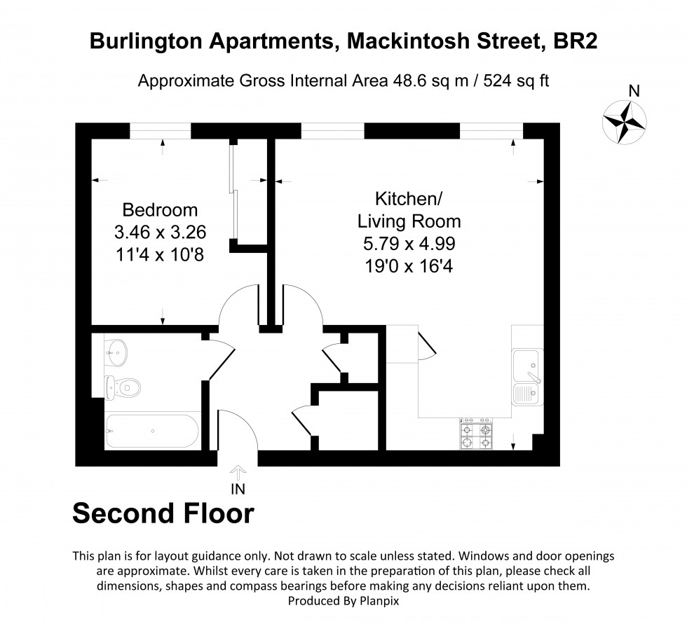 Floorplan for Mackintosh Street, Bromley