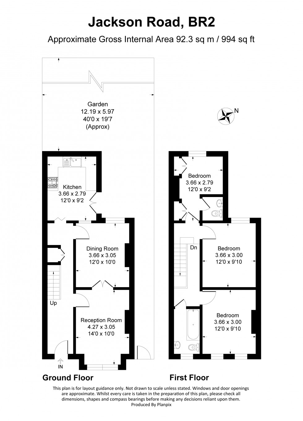 Floorplan for Jackson Road, Bromley