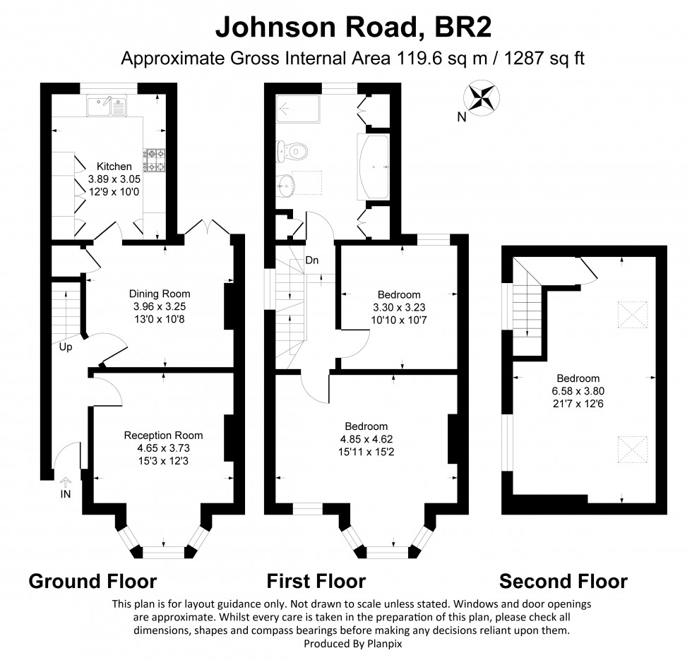 Floorplan for Johnson Road, Bromley