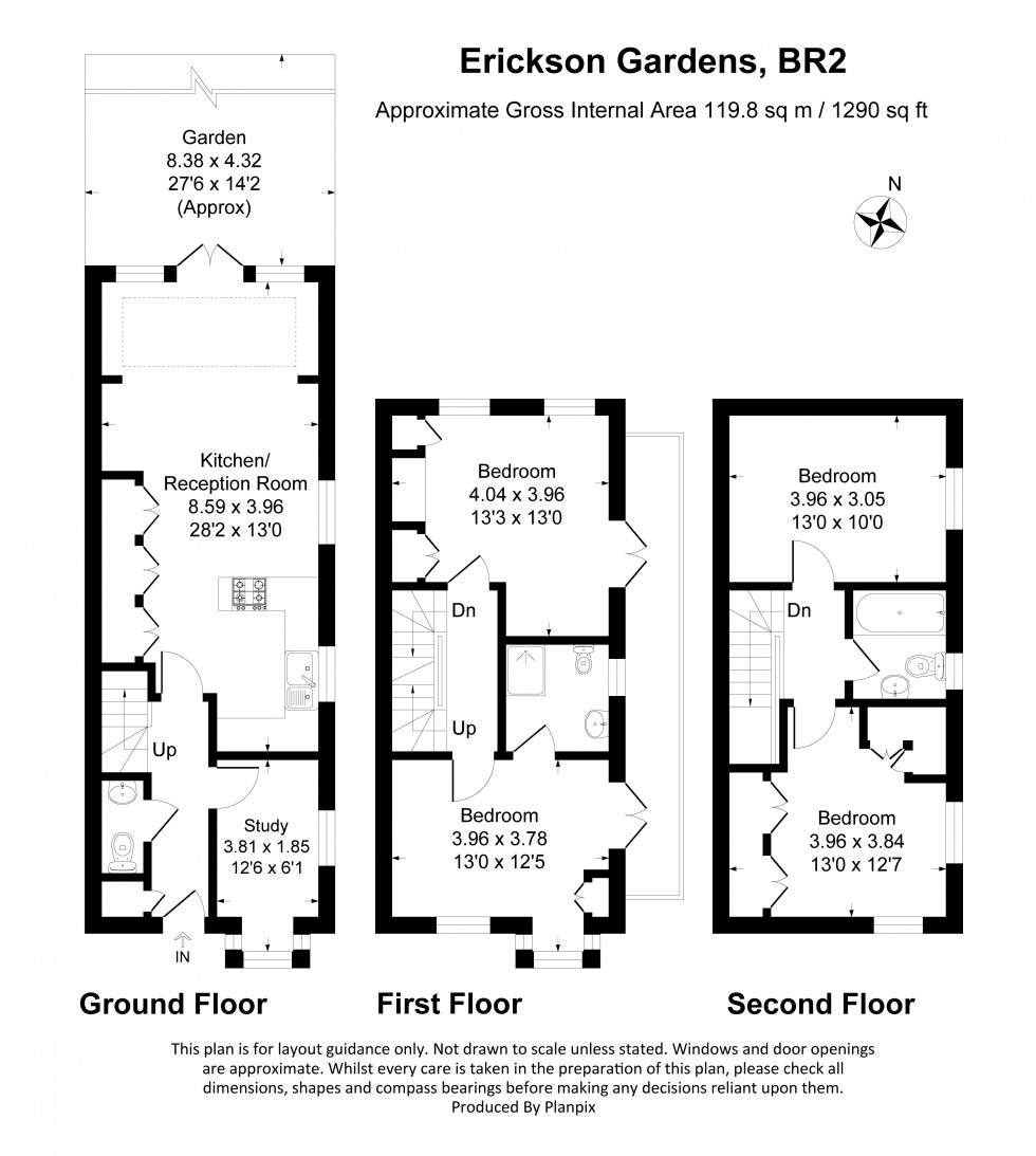 Floorplan for Erickson Gardens, Bromley