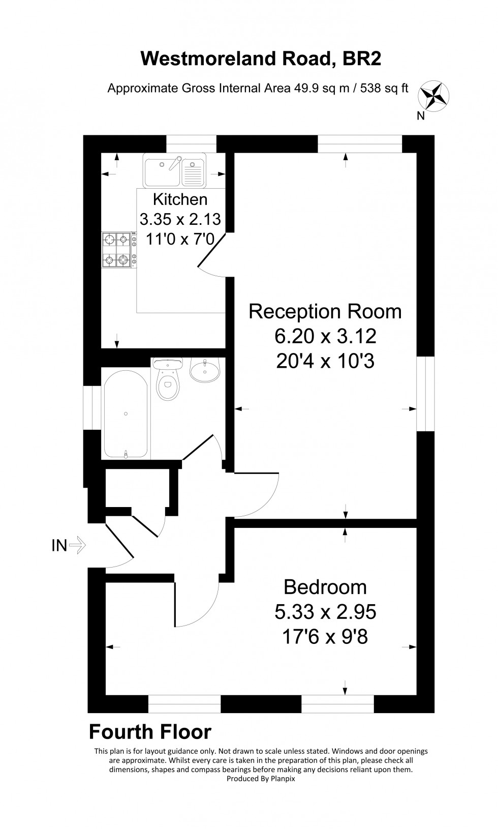 Floorplan for Westmoreland Road, Bromley