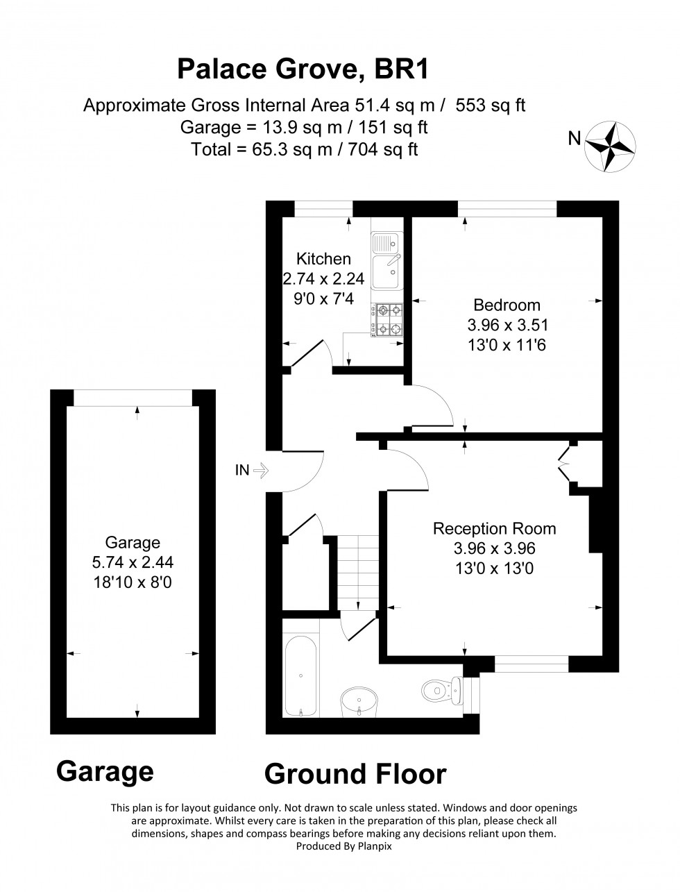 Floorplan for Palace Grove, Bromley