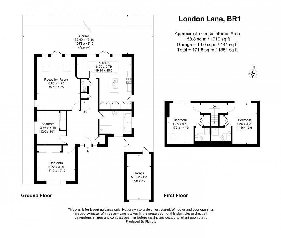 Floorplan for London Lane, Bromley