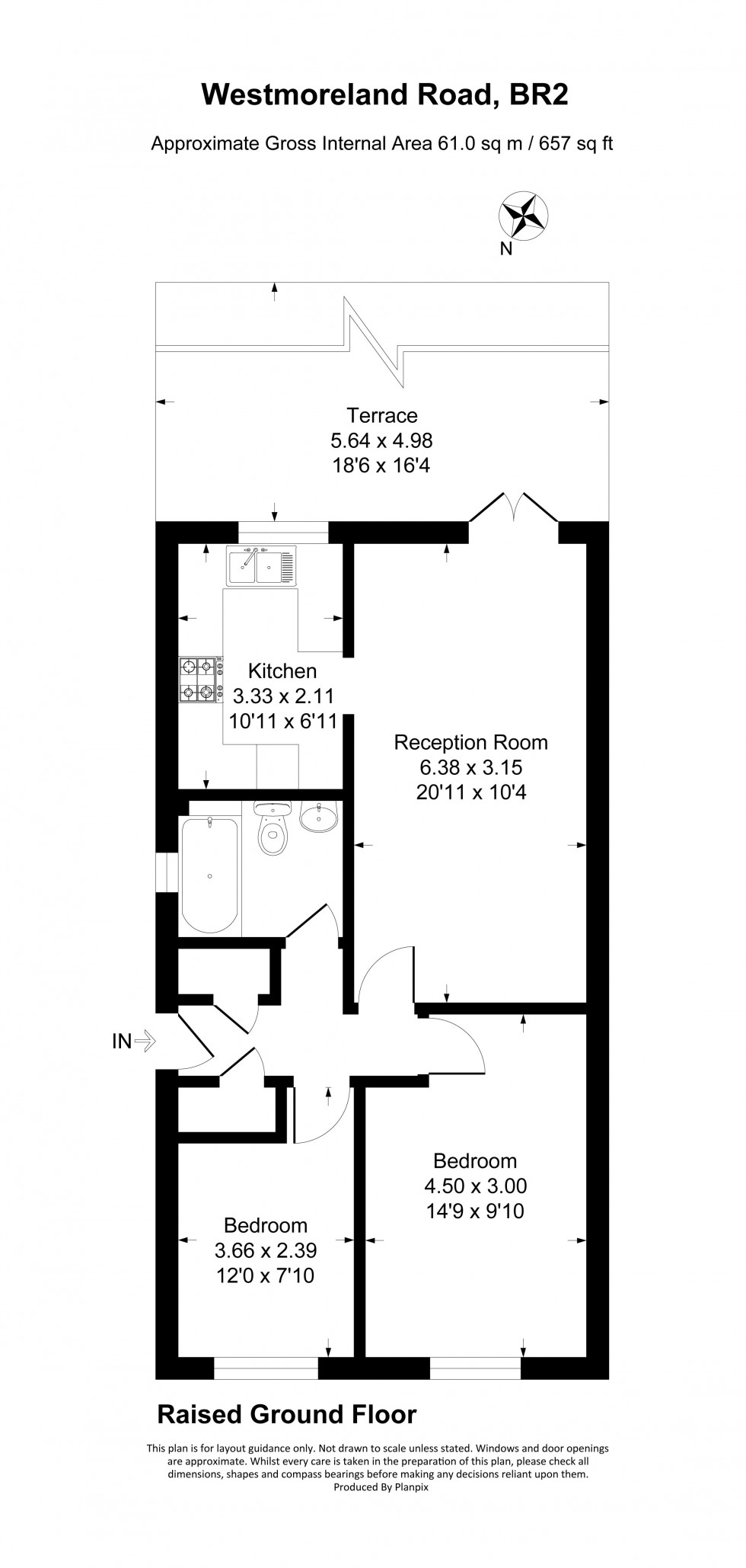 Floorplan for Westmoreland Road, Bromley