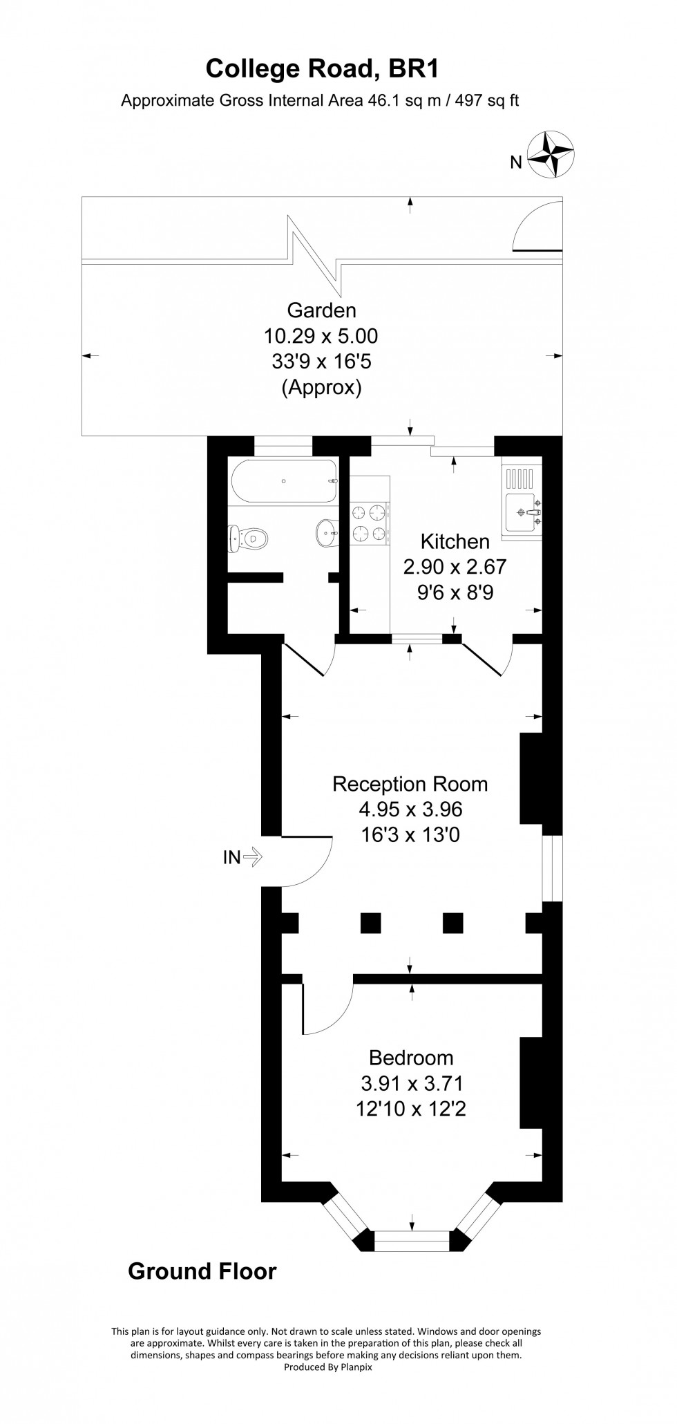 Floorplan for College Road, Bromley