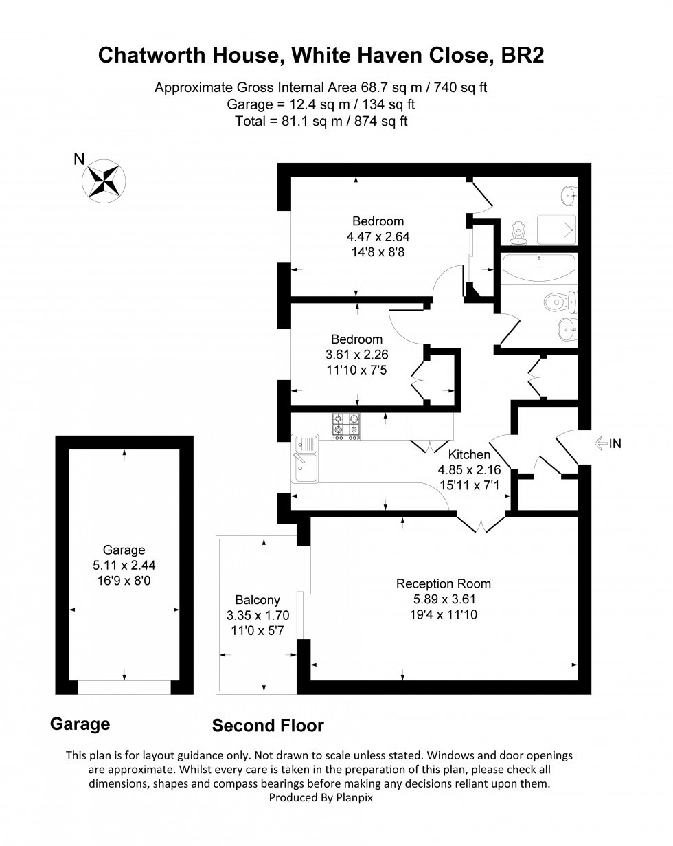 Floorplan for Chatsworth House, Whitehaven Close