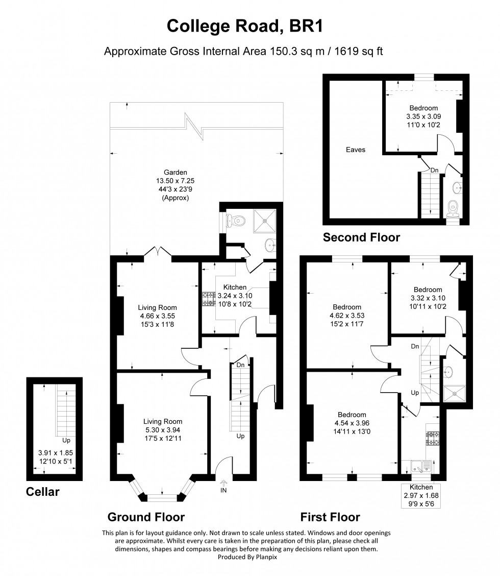 Floorplan for College Road, Bromley