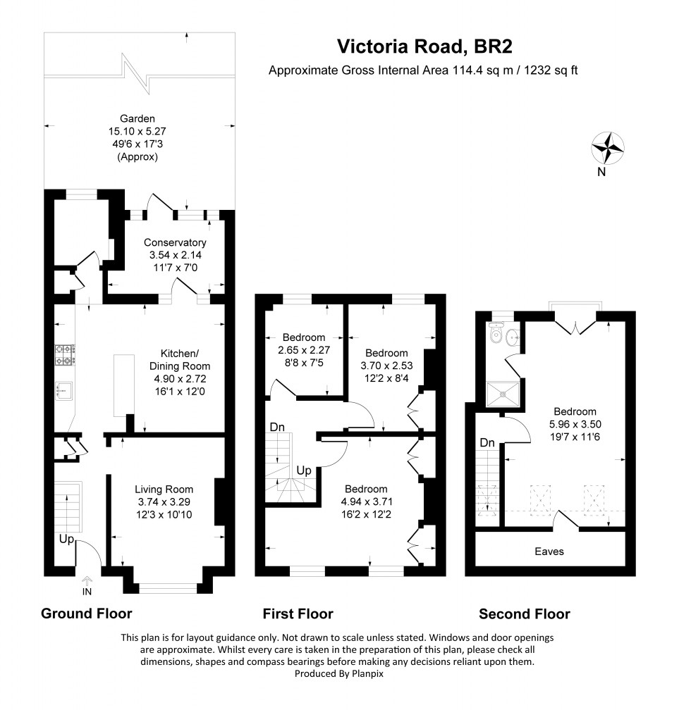 Floorplan for Victoria Road, Bromley