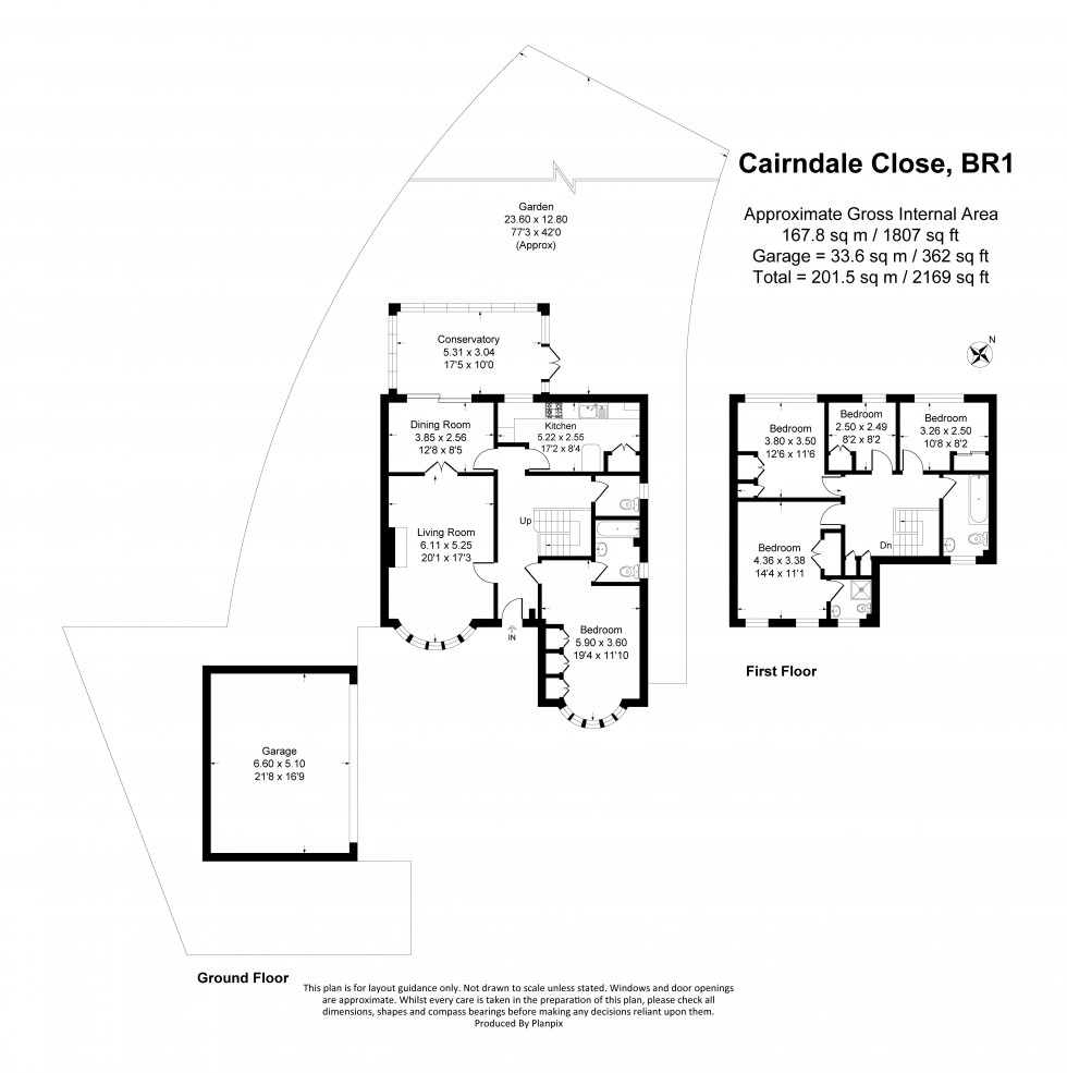 Floorplan for Cairndale Close, Bromley