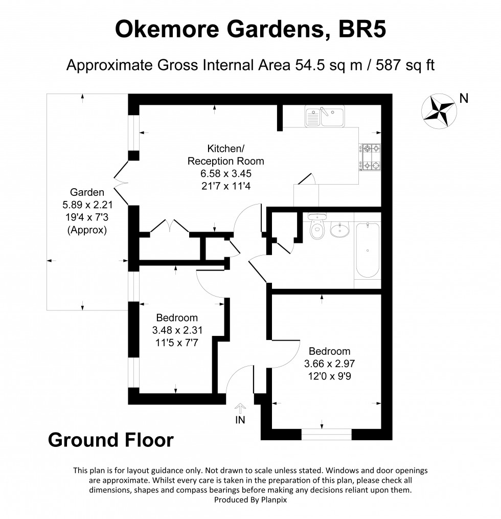 Floorplan for Okemore Gardens, Orpington