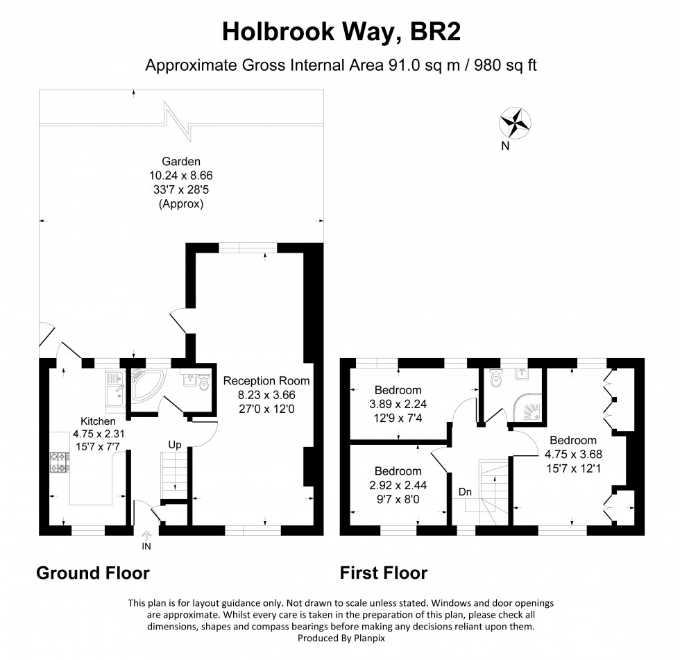 Floorplan for Holbrook Way, Bromley