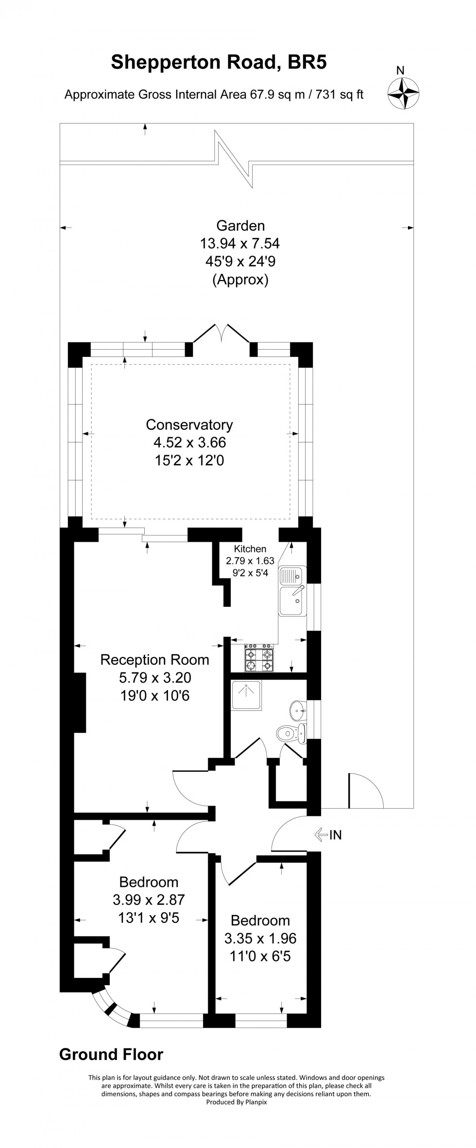 Floorplan for Shepperton Road, Petts Wood