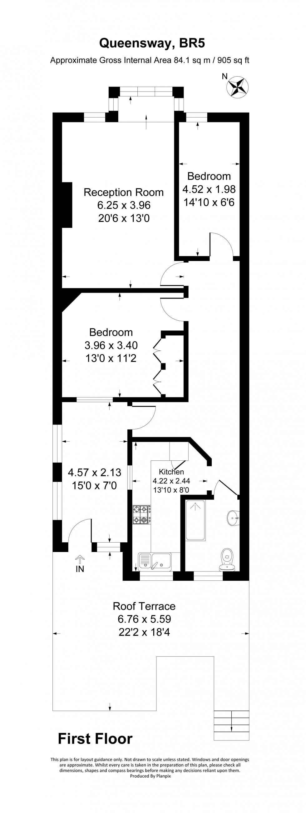 Floorplan for Queensway, Petts Wood