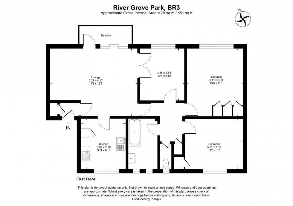 Floorplan for River Grove Park, Beckenham
