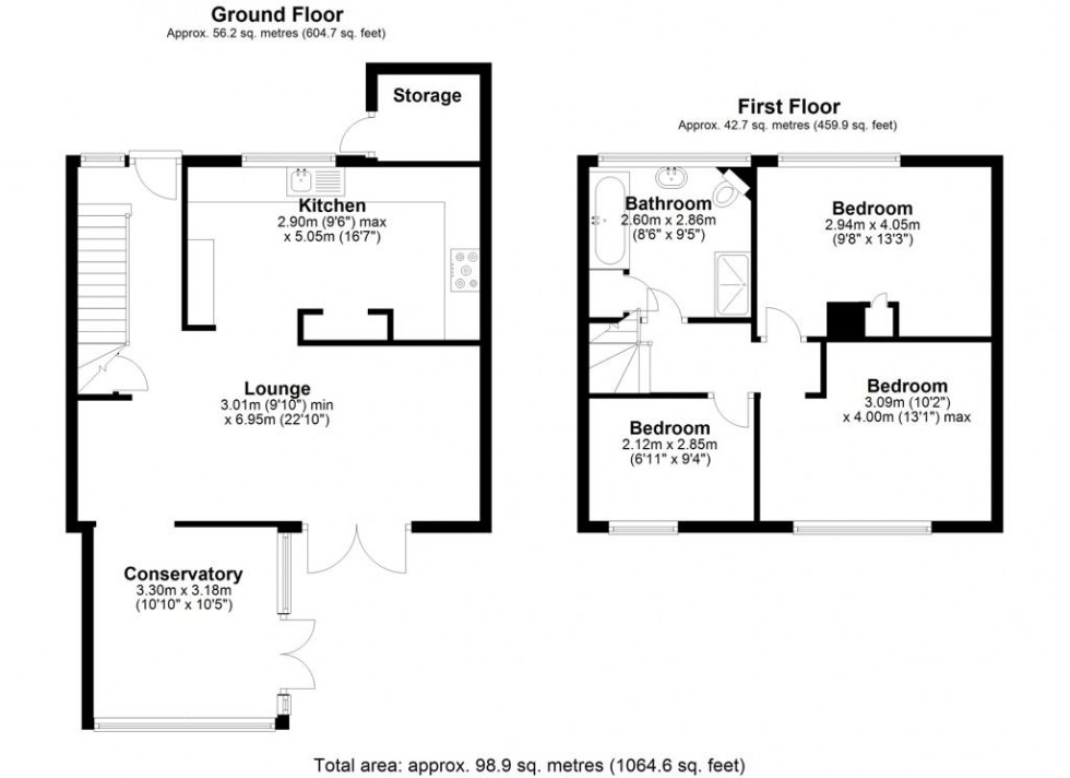 Floorplan for Springholm Close, Biggin Hill
