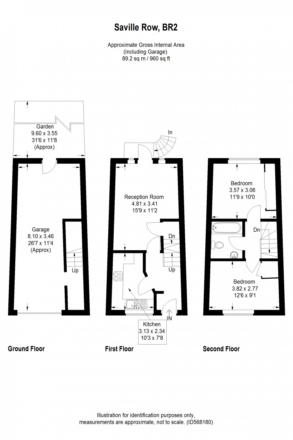 Floorplan for Saville Row, Bromley