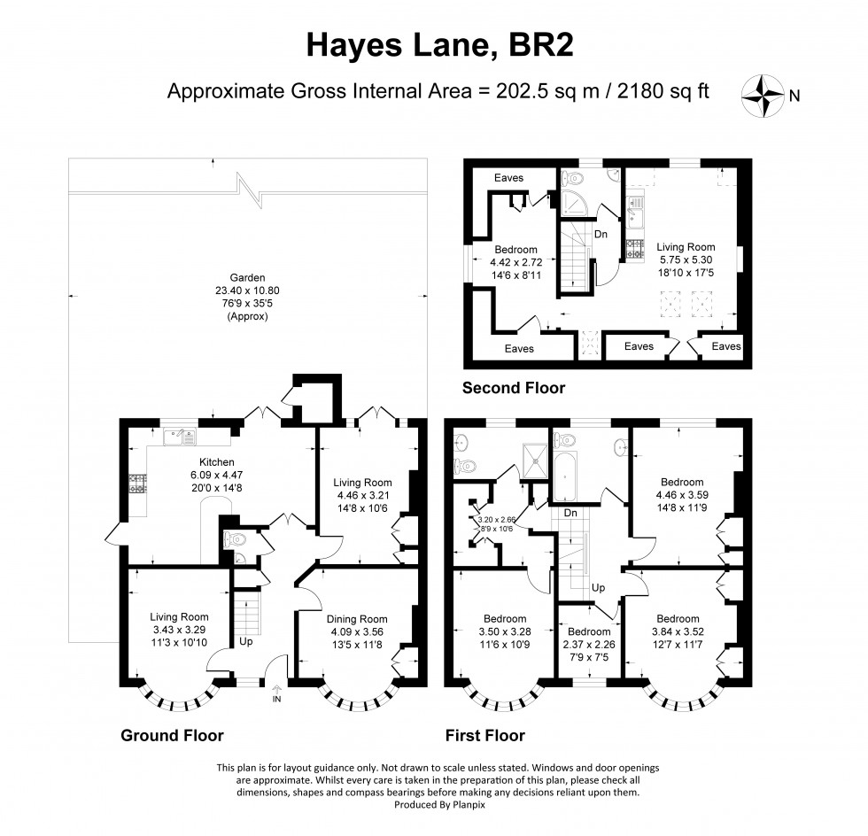 Floorplan for Hayes Lane, Bromley