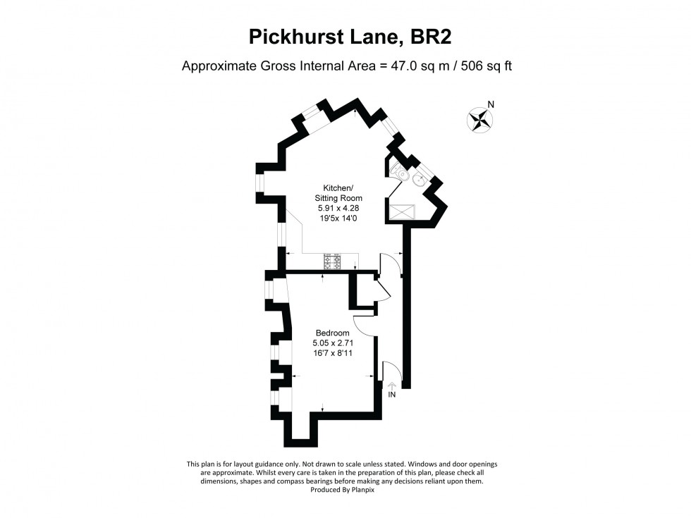 Floorplan for Pickhurst Lane, Bromley