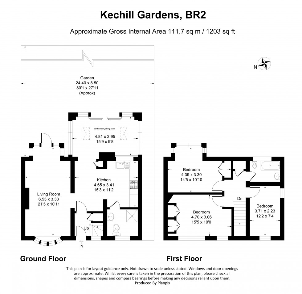 Floorplan for Kechill Gardens, Bromley