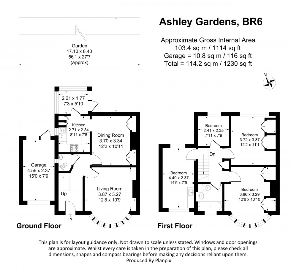 Floorplan for Ashley Gardens, Orpington