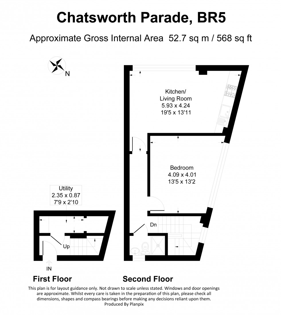 Floorplan for Chatsworth Parade, Petts Wood