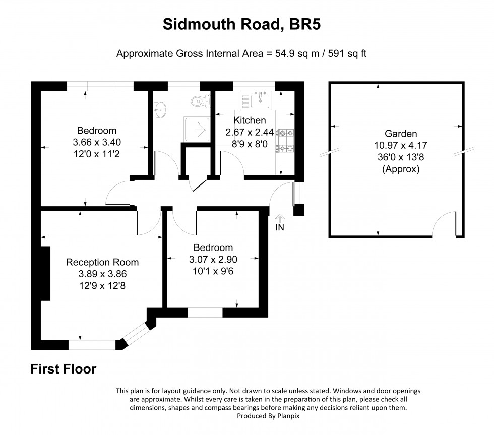 Floorplan for Sidmouth Road, Orpington