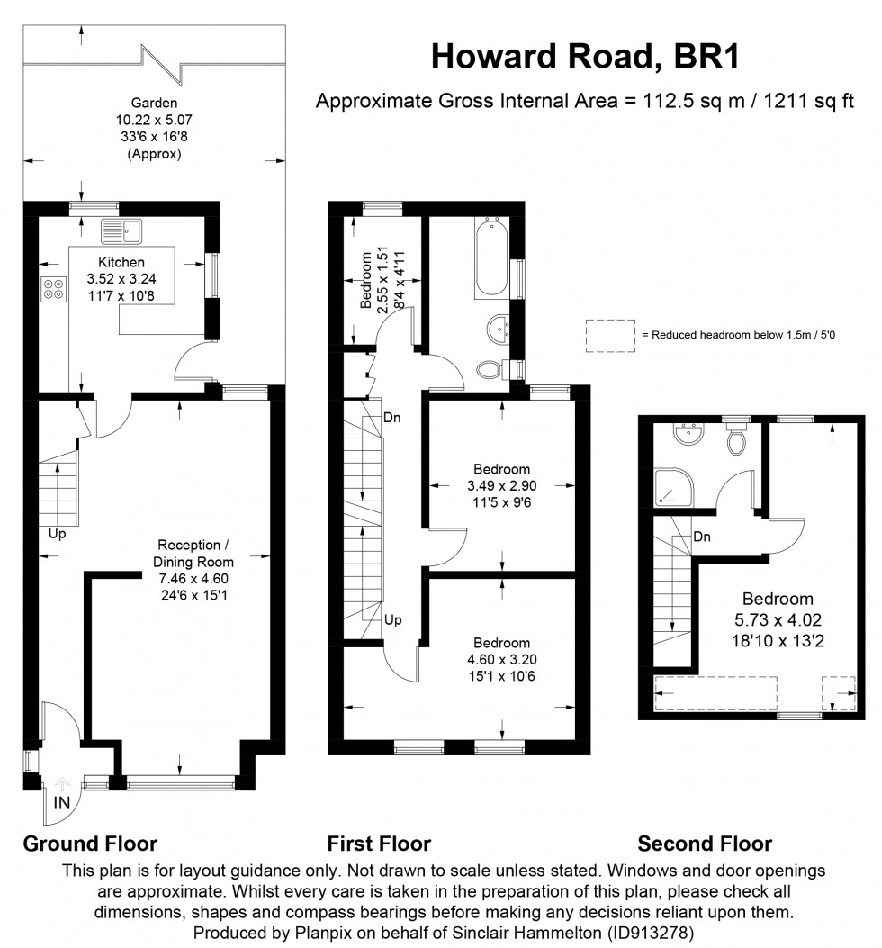 Floorplan for Howard Road, Bromley