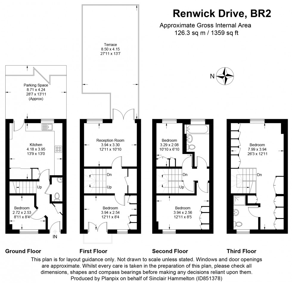 Floorplan for Renwick Drive, Bromley