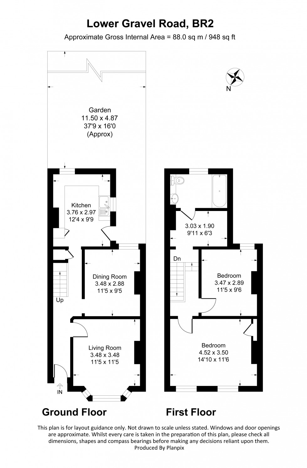 Floorplan for Lower Gravel Road, Bromley