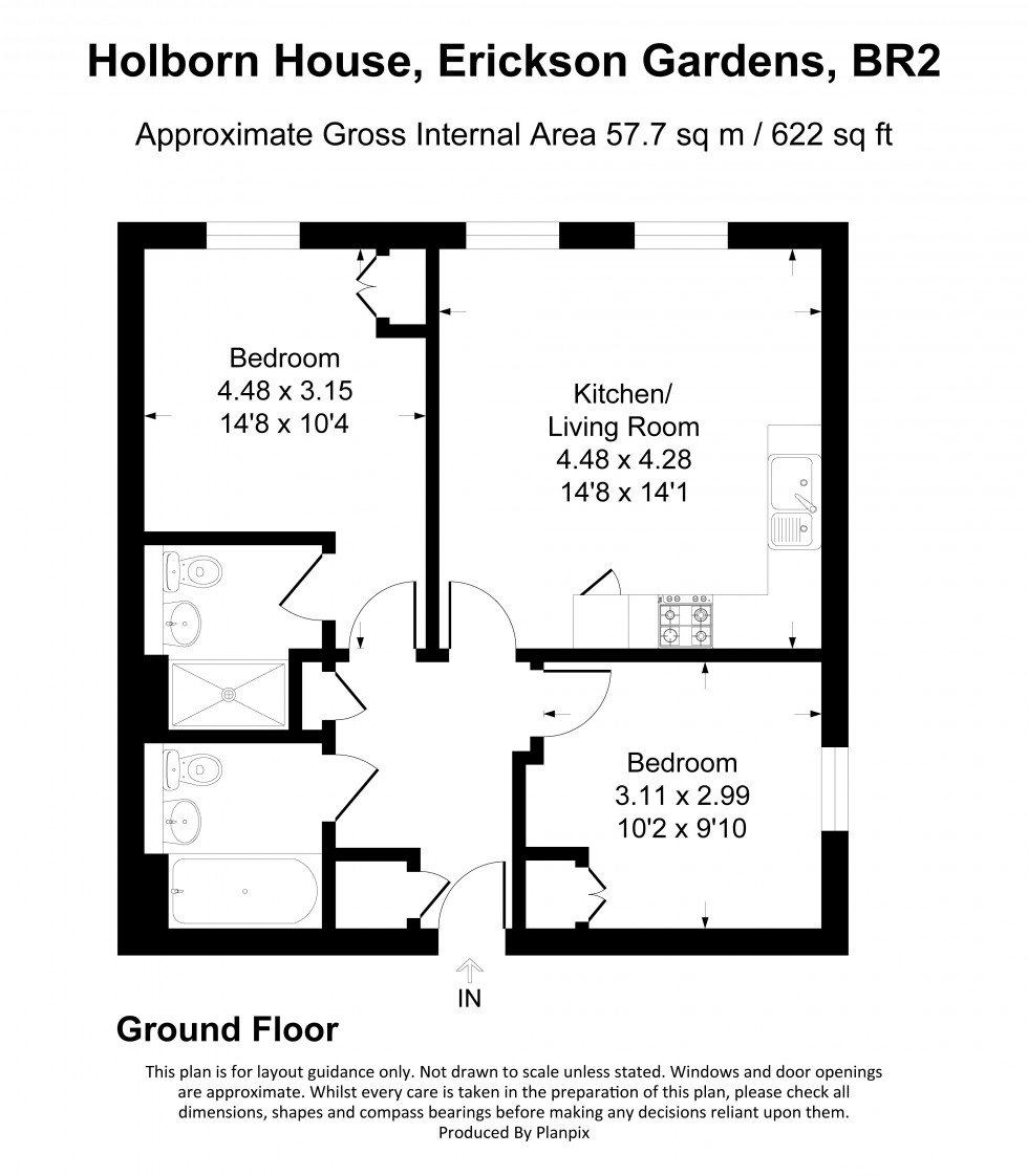 Floorplan for Erickson Gardens, Bromley